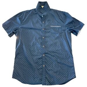 Craft +Flow Shirt Men's Medium Button Up Short Sleeve Business Casual Dadcore
